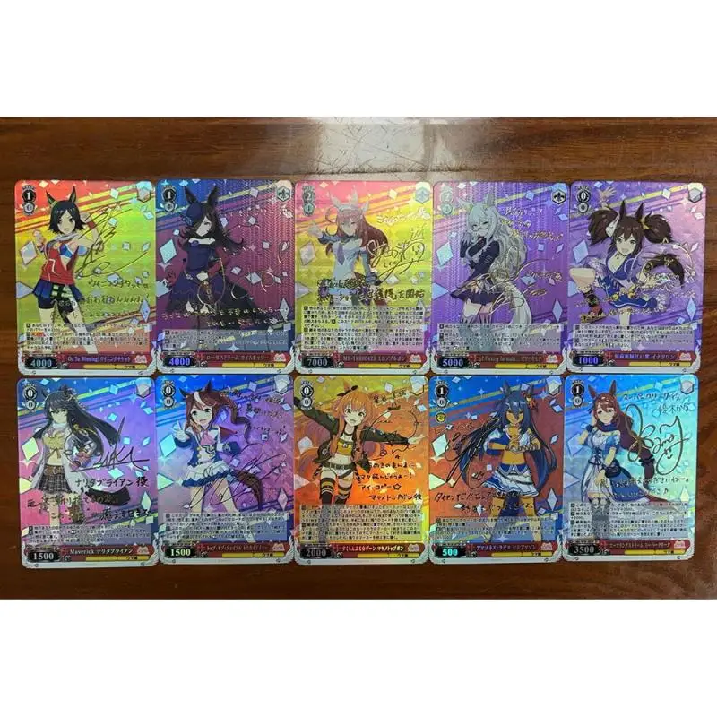 Anime Weiss Schwarz DIY ACG Battle Game Refraction Foil Special Week Tokai Teio Toys for boys Collectible Card Birthday Present