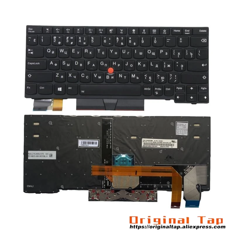 RU Russian Backlit Keyboard for Lenovo Thinkpad X280 A285 X390 X395 L13 Yoga Gen1 G1 01YP062 01YP142