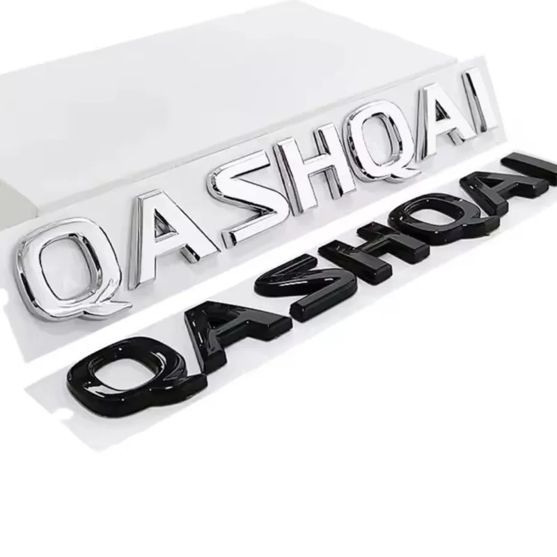 ABS coche letra Logo pegatina cola parachoques insignia Auto maletero trasero emblema calcomanías para Nissan Qashqai Juke Pulsar Sentra Altima Patrol