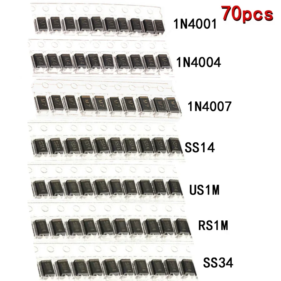70PCS Smd Diodes 1N…