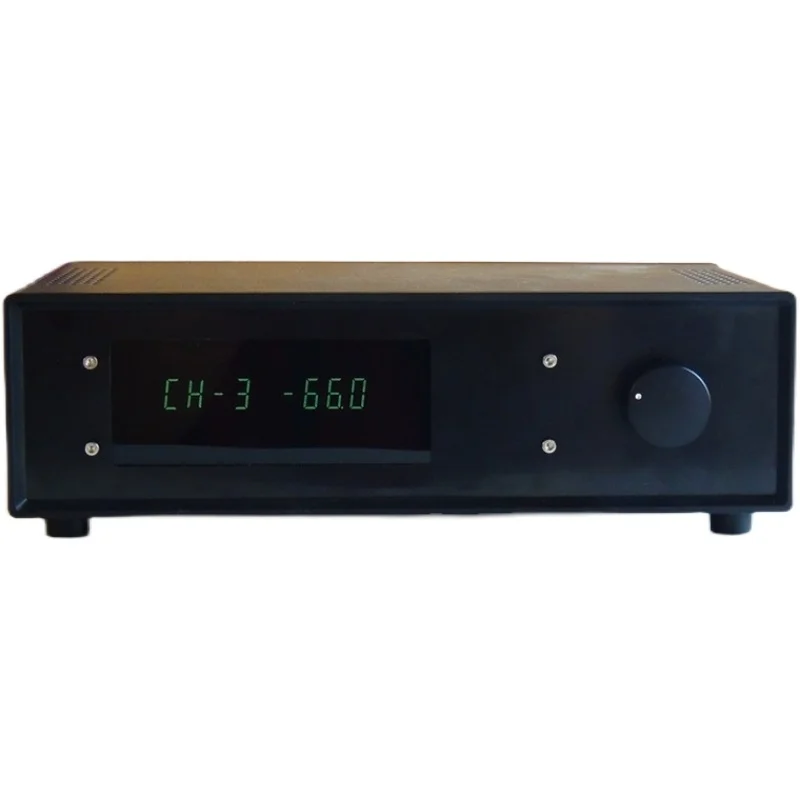 4 In 1 Out Stereo Audio Switcher Switch Splitter Selector Balanced XLR Interface Remote Control VFD Screen