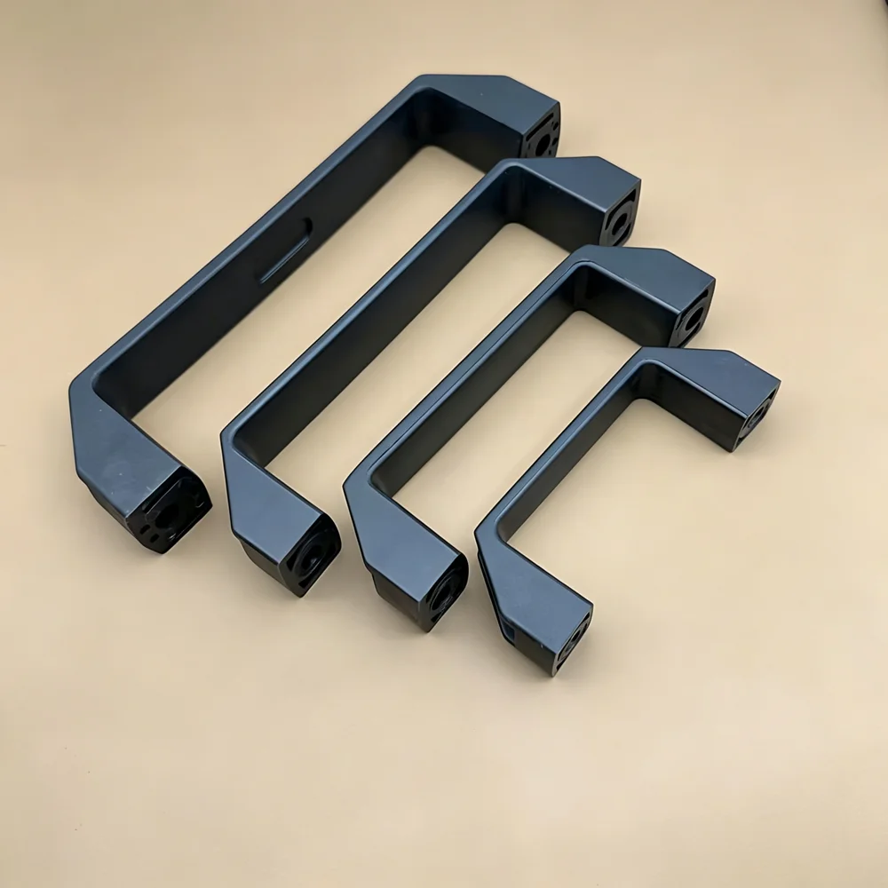 1/2/4PCS  90/120/150/180mm  Aluminum Alloy/Plastic Square Handle Hole Center Industrial Electrical Cabinet Handle Drawer Pull