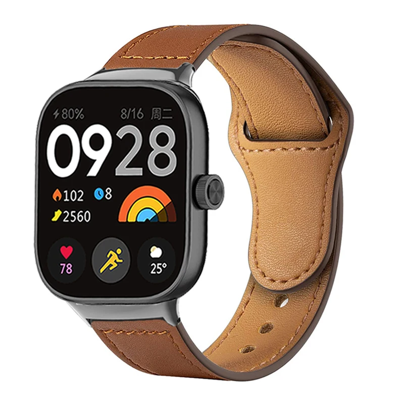 Xiaomi Mi Watch 4用レザーストラップ,交換用ストラップ
