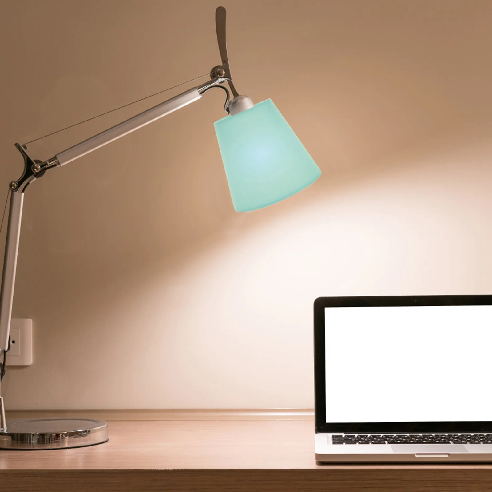 

Hanging Household Fabric Shade Ceiling Lamp Cover Large Chandelier Floor Desk Lamp Shade Dustproof Soft Light Eye Protection