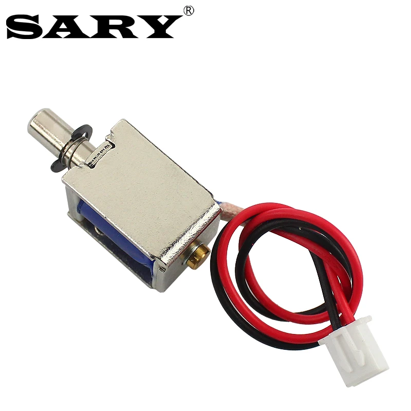 Small DC12V electric lock push-pull  electromagnet mini open frame solenoid coil stroke 4mm magnetic lock