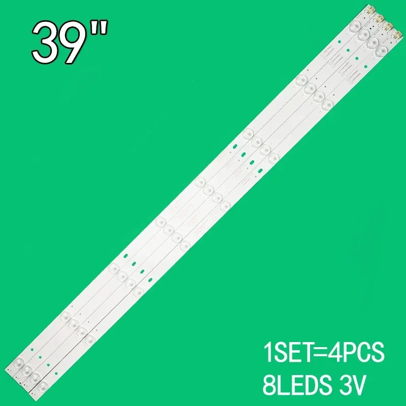 4 szt. Listwa oświetleniowa LED 8 lampa dla OY39D08-ZC21F-04 OY39D08-ZC14F-04 LED-39B350 LED-39B700S 303WY390037 303WY390033 LE39D71 LE39