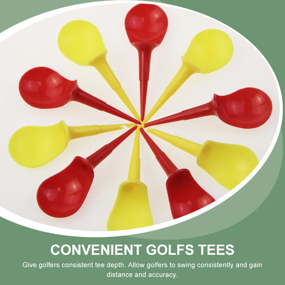 

10Pcs Sturdy Golf Ball Holders Lightweight Professional Golfing Supplies for Easy Carry and Storage Golfs Peg Plastic Golfs Tees