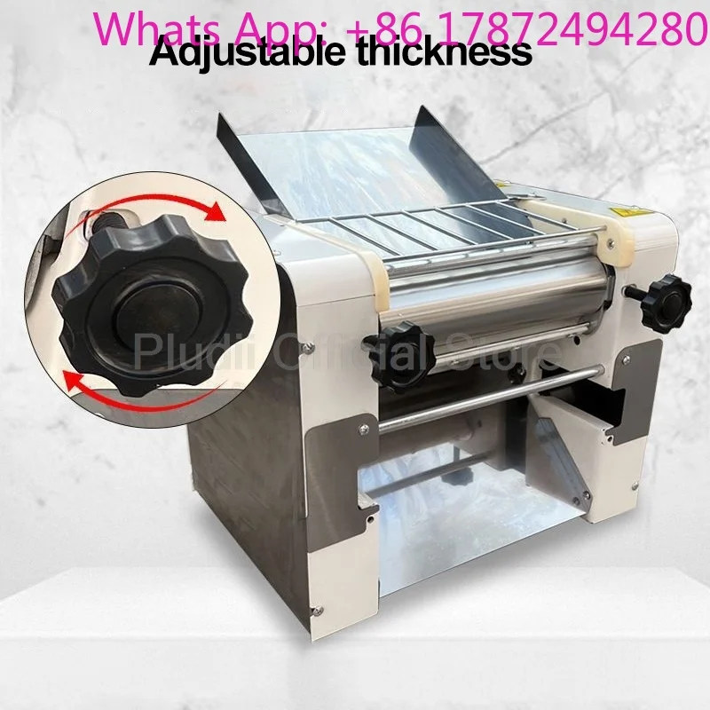 2200 W Stainless Steel Noodle Maker Stainless Steel Dough Press hine Desktop Den Adjus Thickness For Bread Bun Pasta