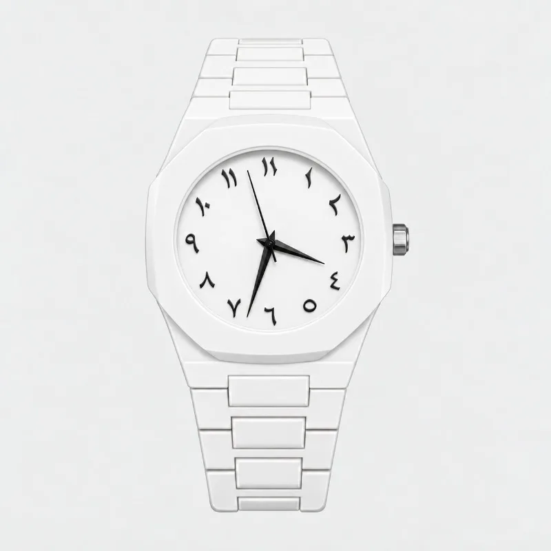 New Fashion Men Watch Simple Octagon Arabic Digital Dial Quartz Watches for Men Women Casual Business Male Wristwatch Clock Gift