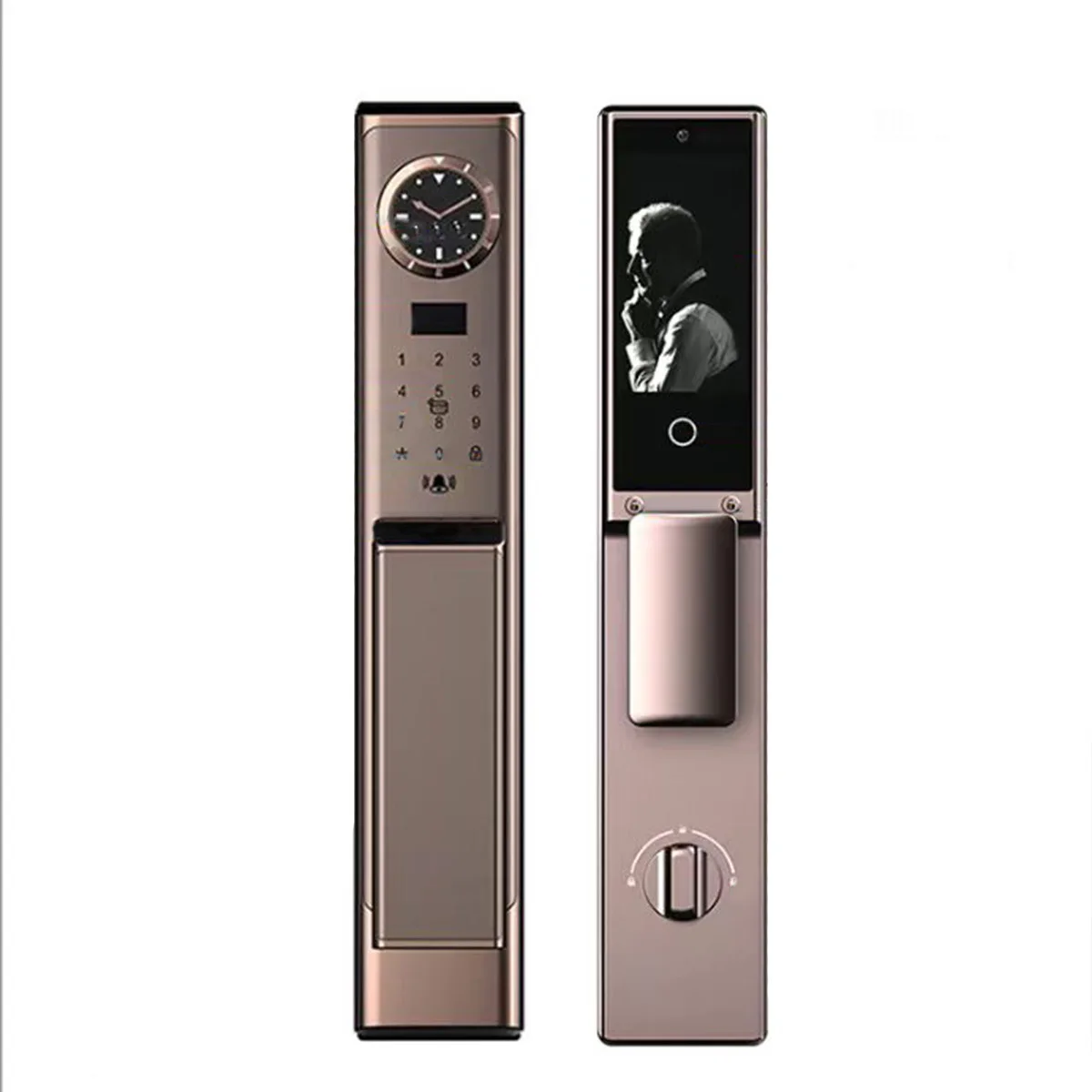 

July003 Secure 3d Face Recognition Smart Door Lock Automatic Biometric Card Wifi App Security Camera Fingerprint Digital Locks