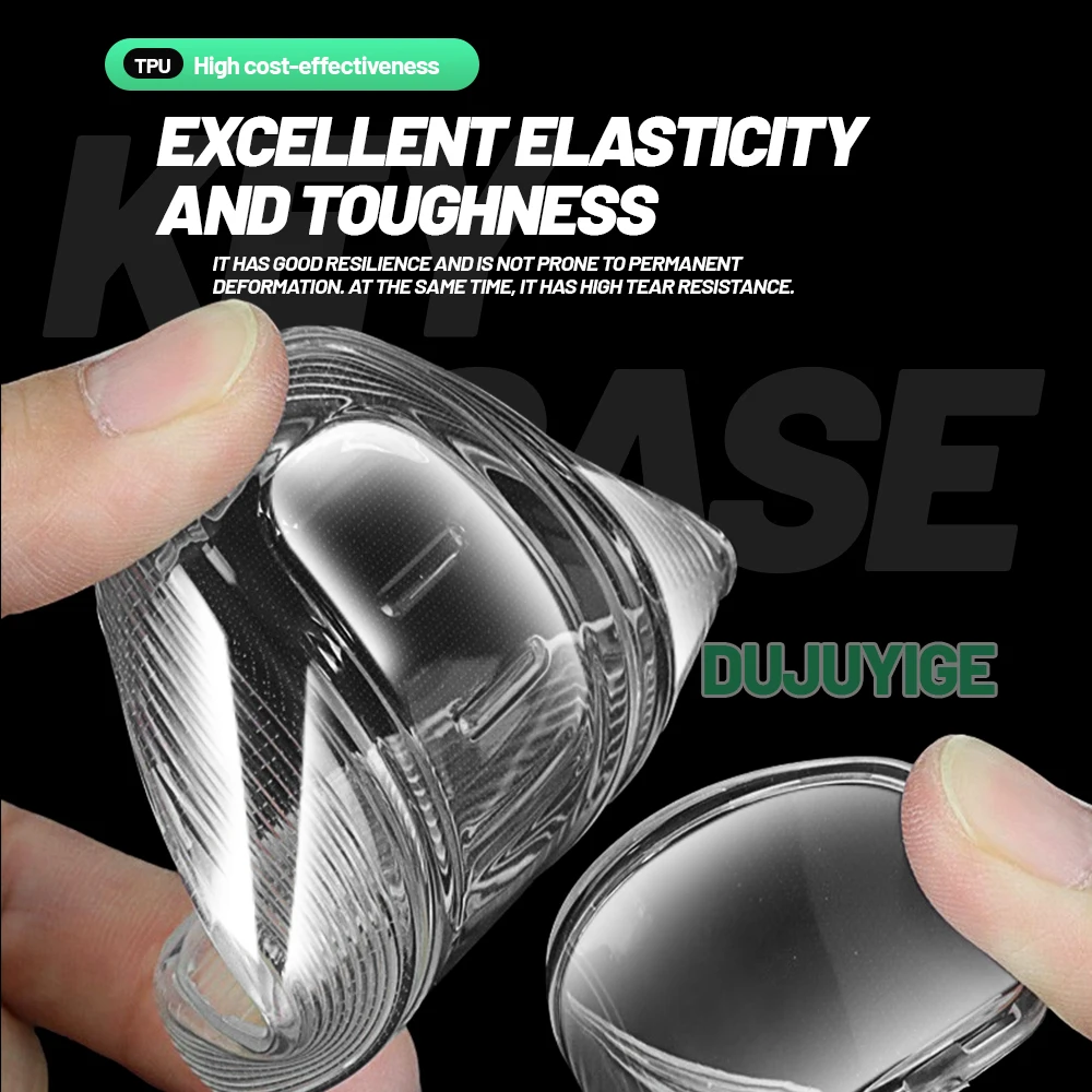 Clear TPU Car Key Case For VW T-Cross Virtus Taigo Nivus Taos Tayron Saveiro Key Fob Cover Protector Shell Auto Accessories - view 3