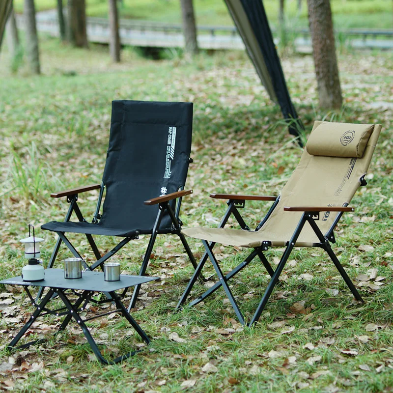 YJQ1 outdoor folding chair adjustable home lunch break recliner portable camping leisure