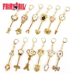 FAIRY TAIL Figures Dragneel Heartfilia Gray Cartoon Keychain Creative Accessories Boys Girls Anime Student Jewelry Birthday Gift