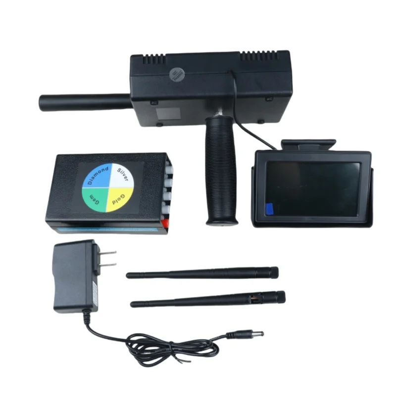 Metal Detector, 30m Depth 1200m Range Metal Pinpointer Handheld Metal Finder Gold Detector with 2 Antenna Underground Treasure