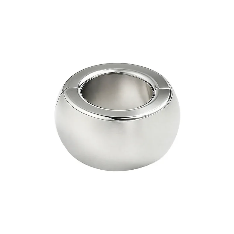 Stainless Steel Cock Ring Metal Penis Ring for Delay Ejaculation Lasting Erection Smooth Arc Ring Erection Rings for Men