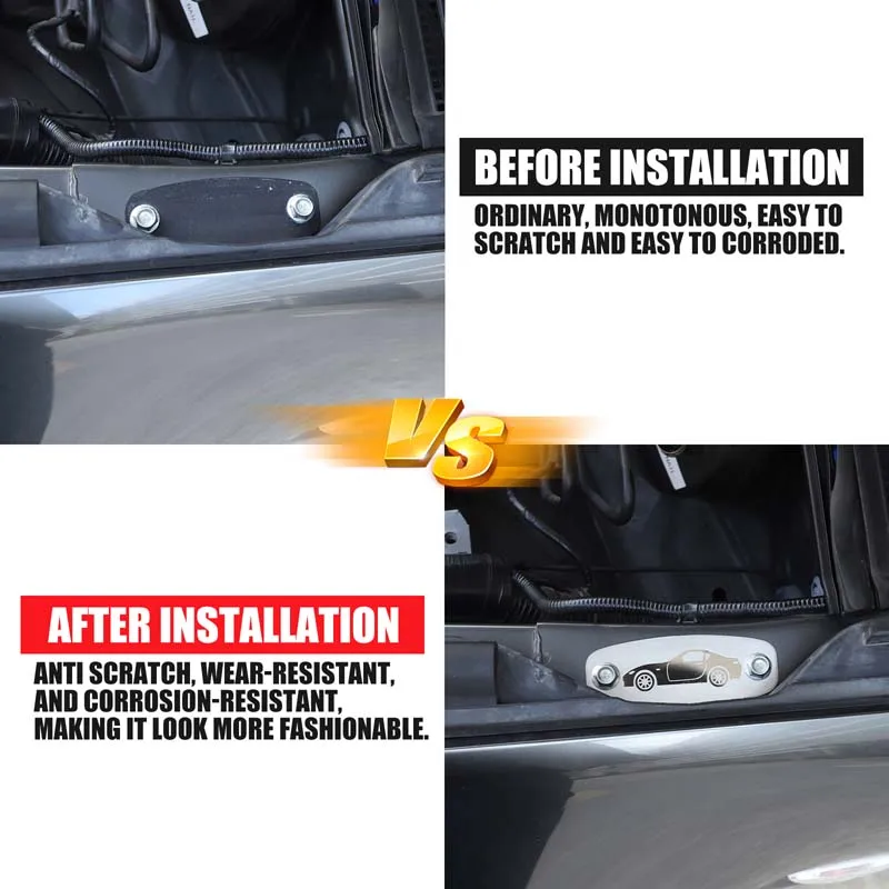 For Mazda MX-5 ND 2016-2026+ stainless steel car hood pedestrian protection device removal cover decorative plate accessories