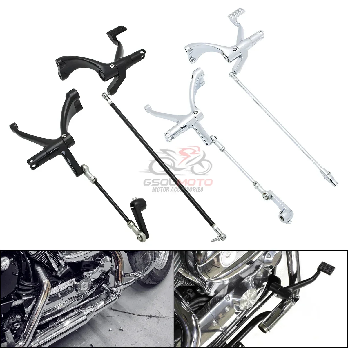 

For Harley Sportster Iron XL883 XL1200 48 72 Motorcycle Parts Forward Controls Set With Front Brake Levers Linkage Kit Aluminum