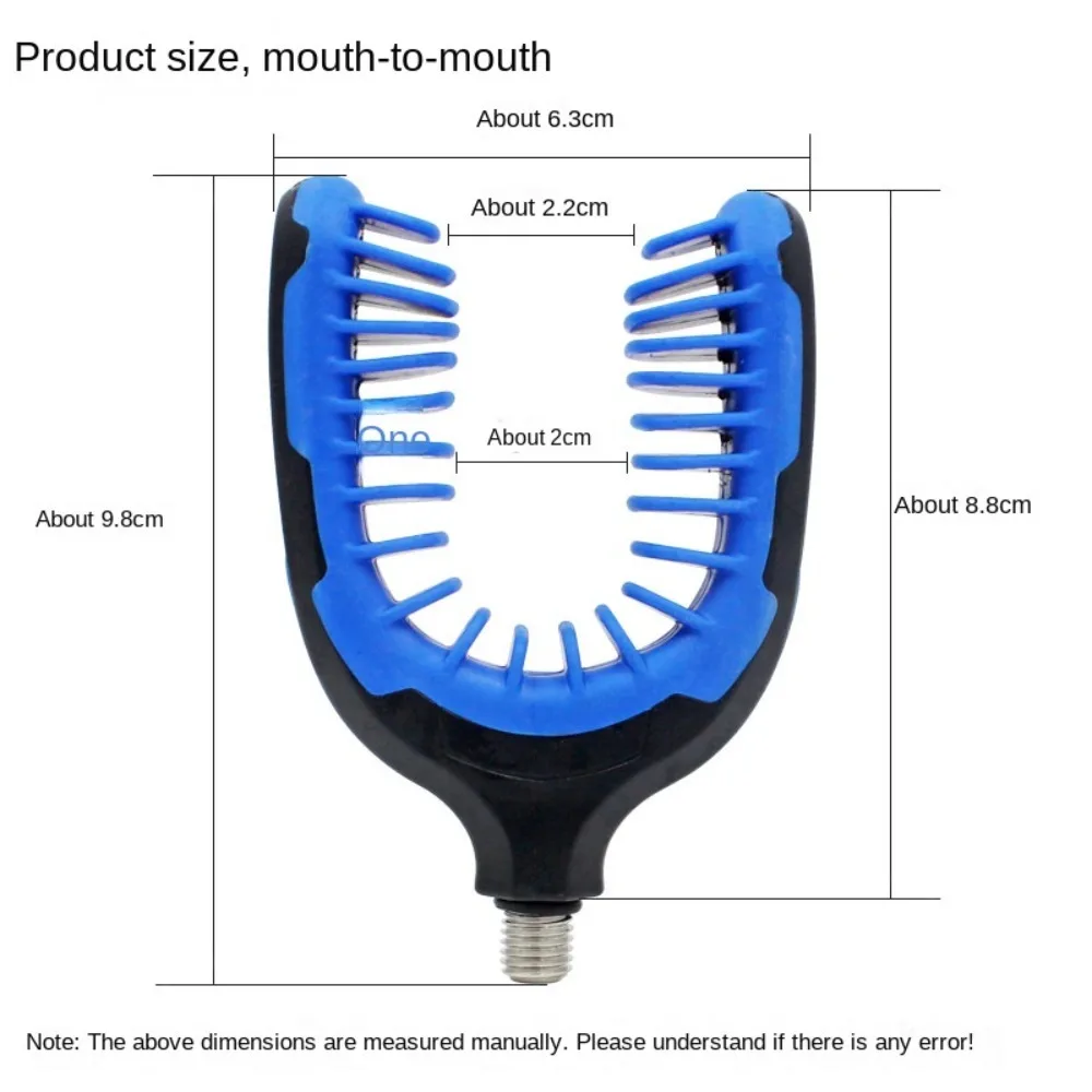 Силиконовый держатель удочки, подставка для головы, синий/красный силиконовый держатель для удочки для ловли карпа, ручки для головы, кронштейн для удочки