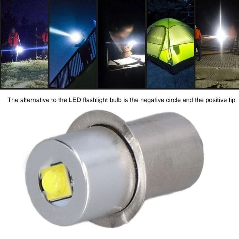 LED Bulb High Brightness White Light 4.5V 3W Long Service Life Flashlight Replacement Bulb