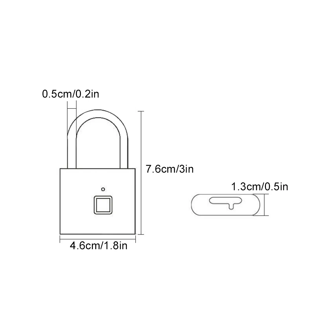 Imagem -06 - Anti-theft Fingerprint Lock Keyless Impermeável Smart Lock Fingerprint Cadeado Liga de Zinco Segurança Inteligente Electronic Door Lock