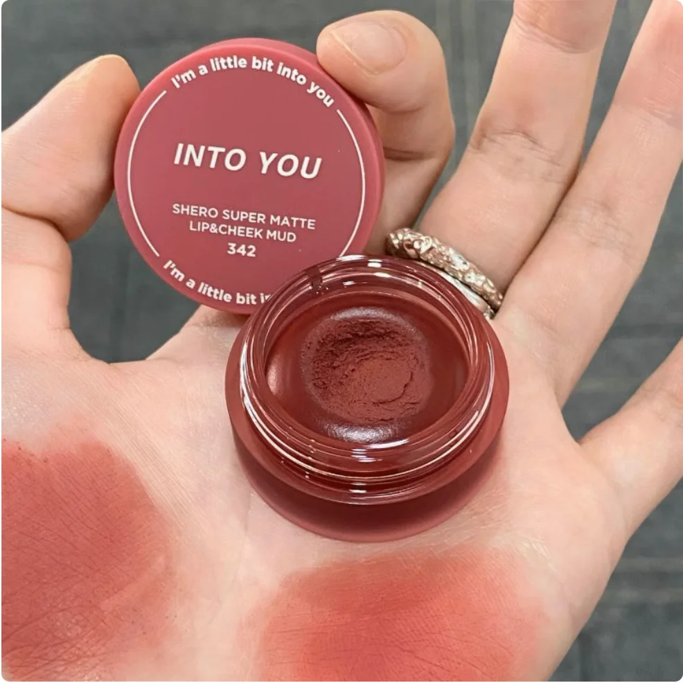 Intoyou Shero Super Matte Lip Check Mud Canned Lip Mud Velvet Długotrwały Błyszczyk do Ust Naturalny Kolor Nude Szminka Intoyou Makeup