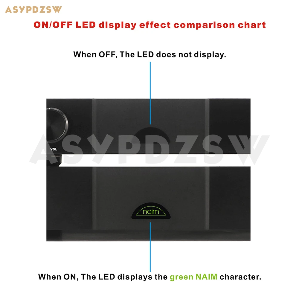 2 نماذج (اختياري) NAIM خاص Preamplifier/السلطة مكبر للصوت هيكل الألومنيوم/الضميمة/علبة/صندوق مع شاشة LED خضراء