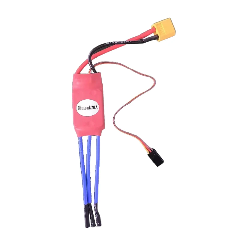 Contrôleur de vitesse électronique pour hélicoptère solitaire, télécommande multicopter, salle de bain T Simonk, 20A, 30A Firmware ESC