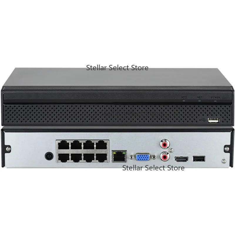 US Stock DH Original NVR NVR4108HS-8P-4KS3 8CH 8PoE Supports  H.265+ EPTZ Network Video Recorder