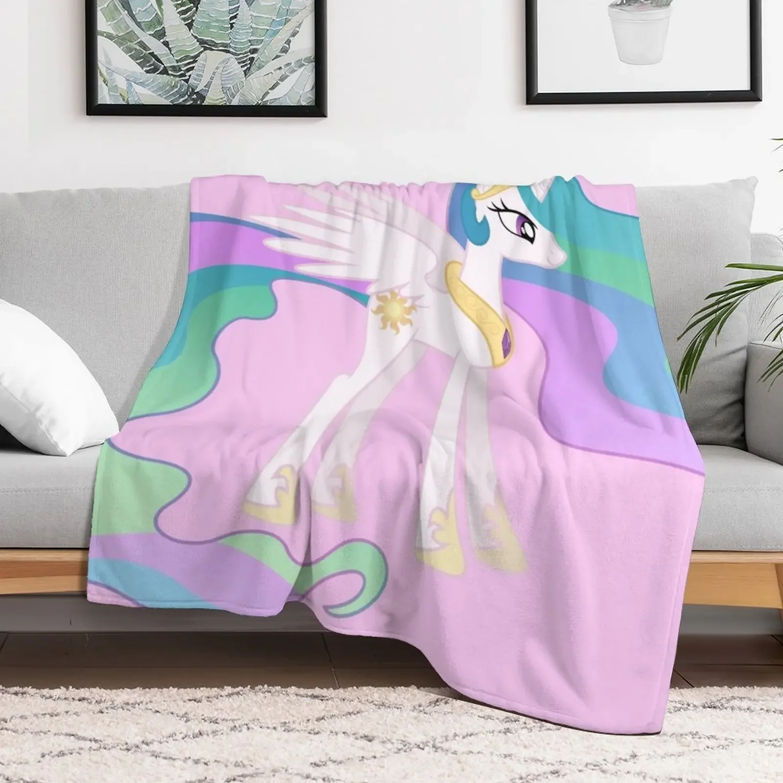 Princess Celestia Throw Blanket For Decorative Sofa anime Blankets