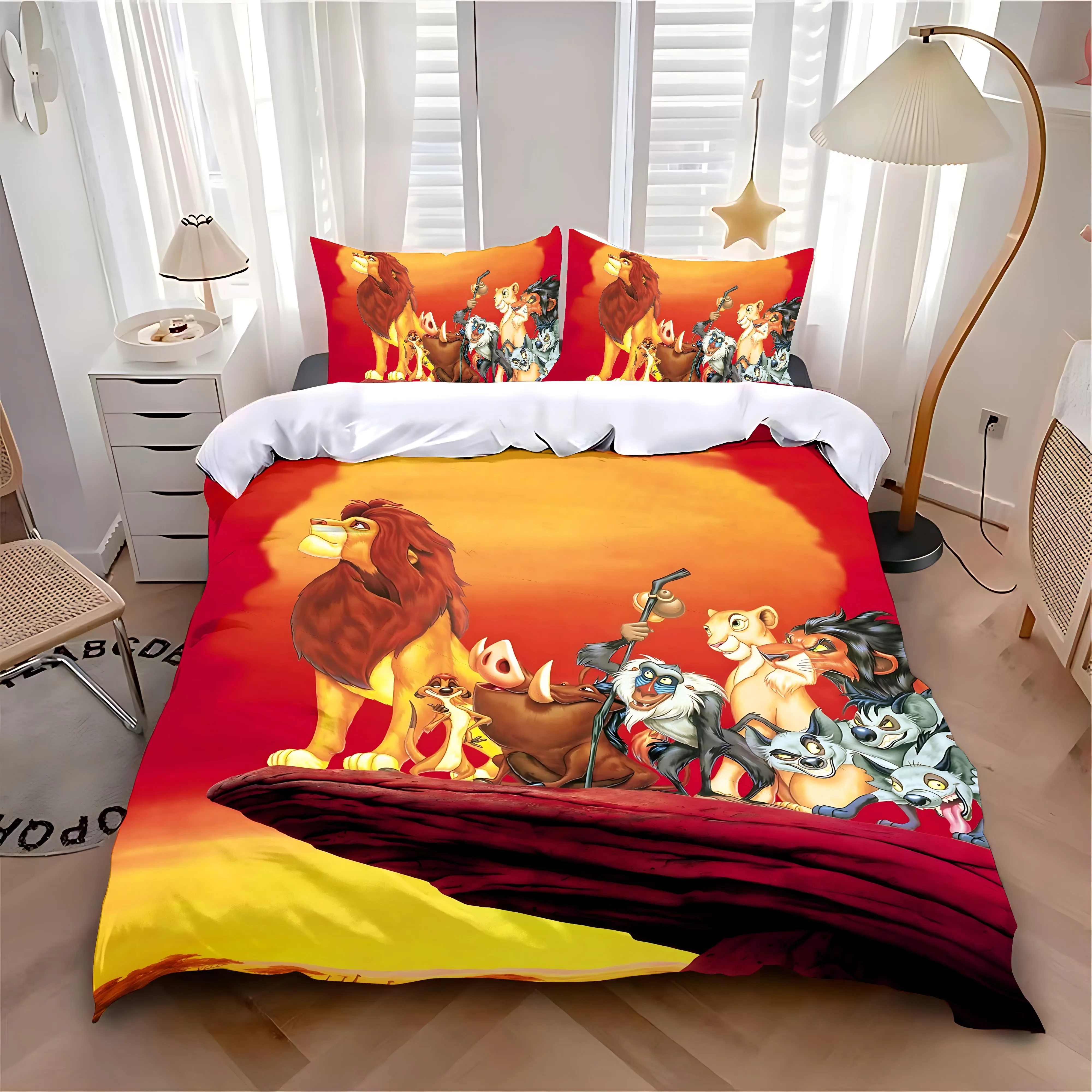 Duvet Cover Pillowcase Bedding Set Hot T-The L-Lions K-Kings Adult Boy Girl Bedroom Decoration Children Single Double Large Size