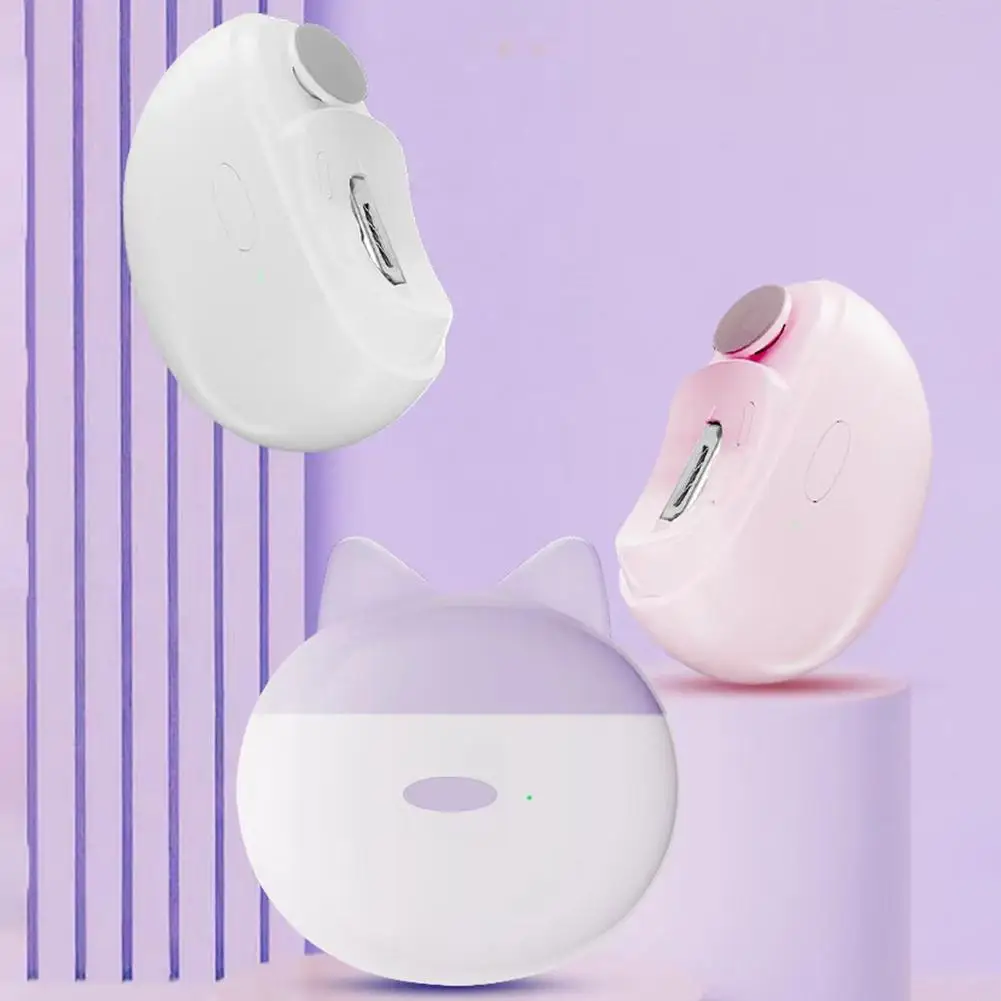 Portable Electric Nail Clippers Automatic Anicure Trimmer With Polisher & Light Adult Baby Fingernail Toe Scissors