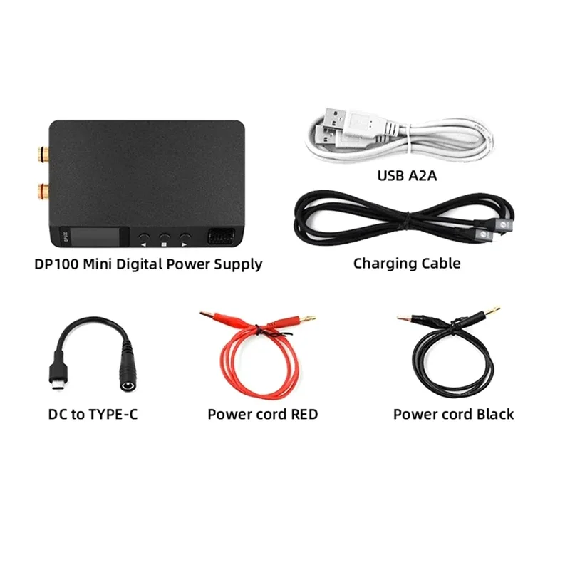 DP100 DC Power Supply Adjustable Digital DC Power Supply Mini Portable Lab Source Power Supply Voltage Switch 30V 5A Durable