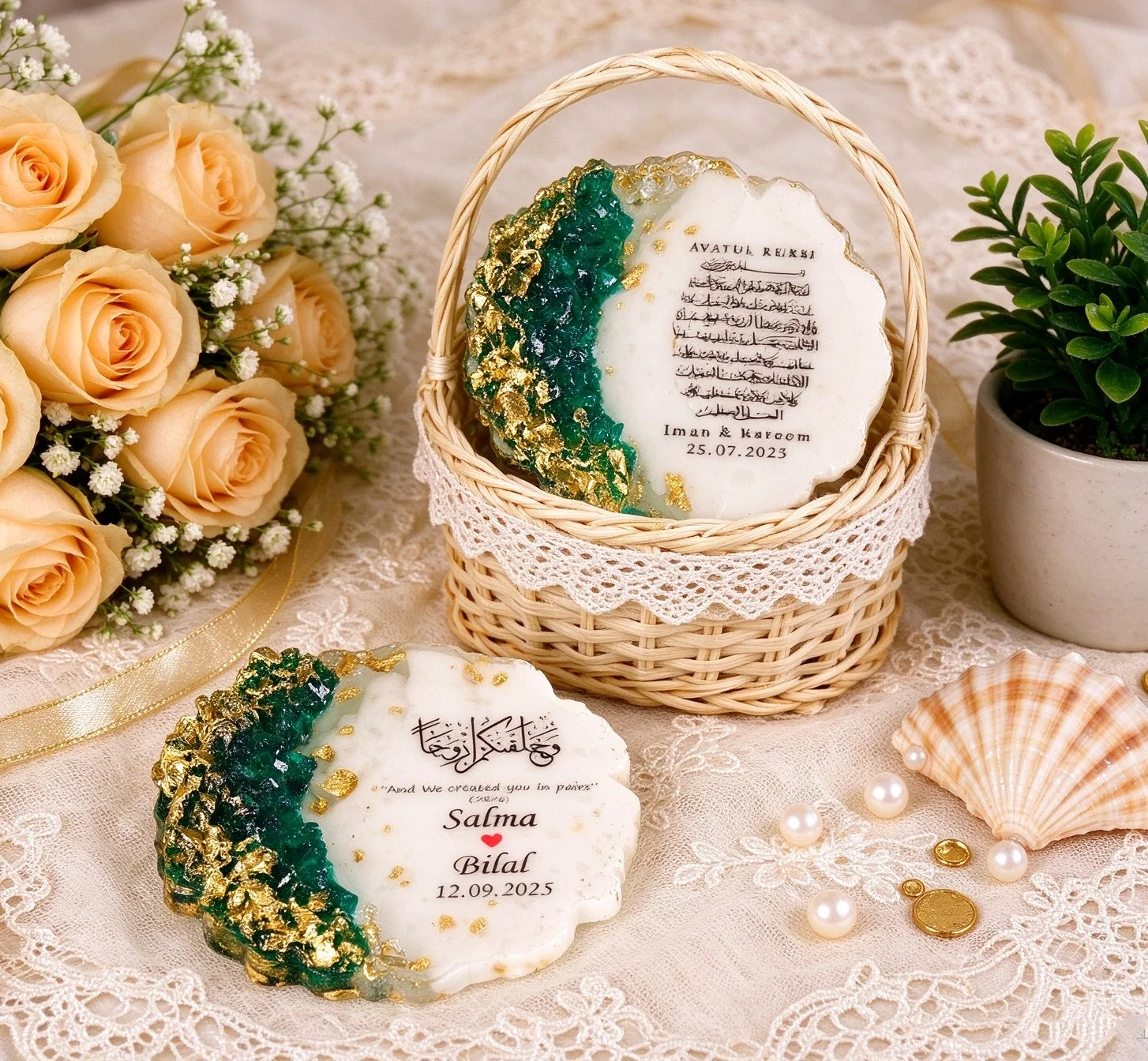 Baptism Christening Communion Resin Fridge Magnet, Personalized Confirmation Dedication Party Favor, Bulk Guest Thank You Giveaw