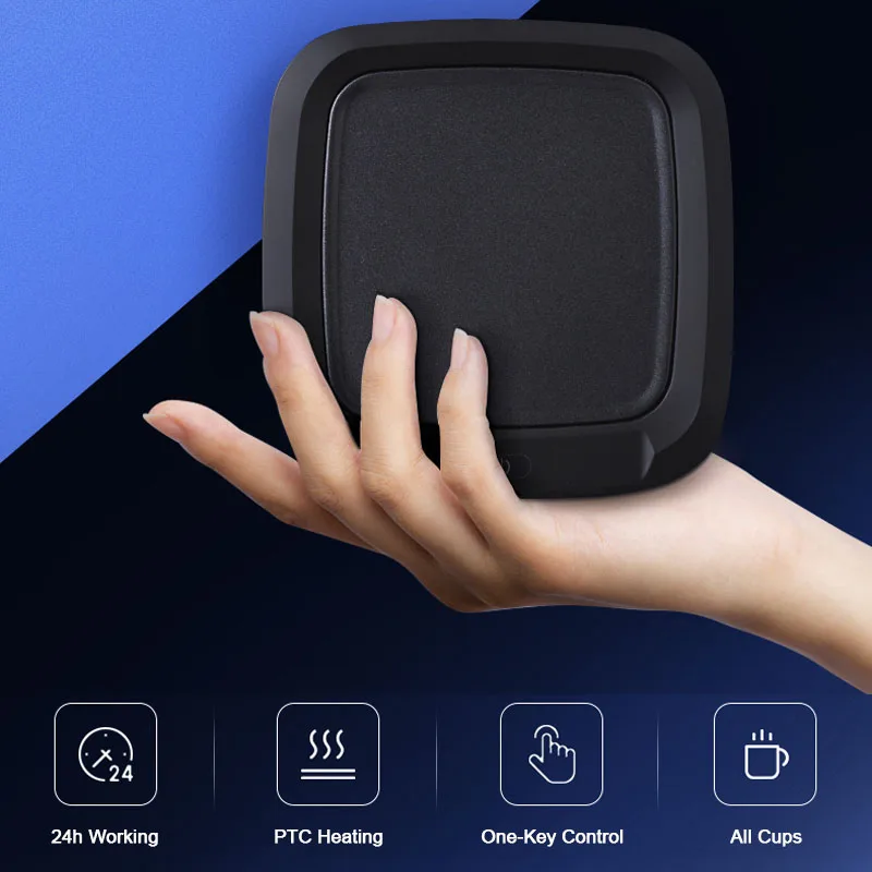 Tazza di caffè scaldatazze PTC sottobicchiere riscaldante per Desktop da ufficio con piastra elettrica per scaldapiatti per tè al cacao acqua latte