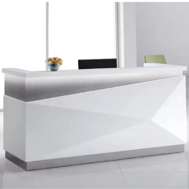 Modern Restaurant Reception Desk Front Counter Furniture for Hotel Lobby Office Business Reception Area Stylish Design