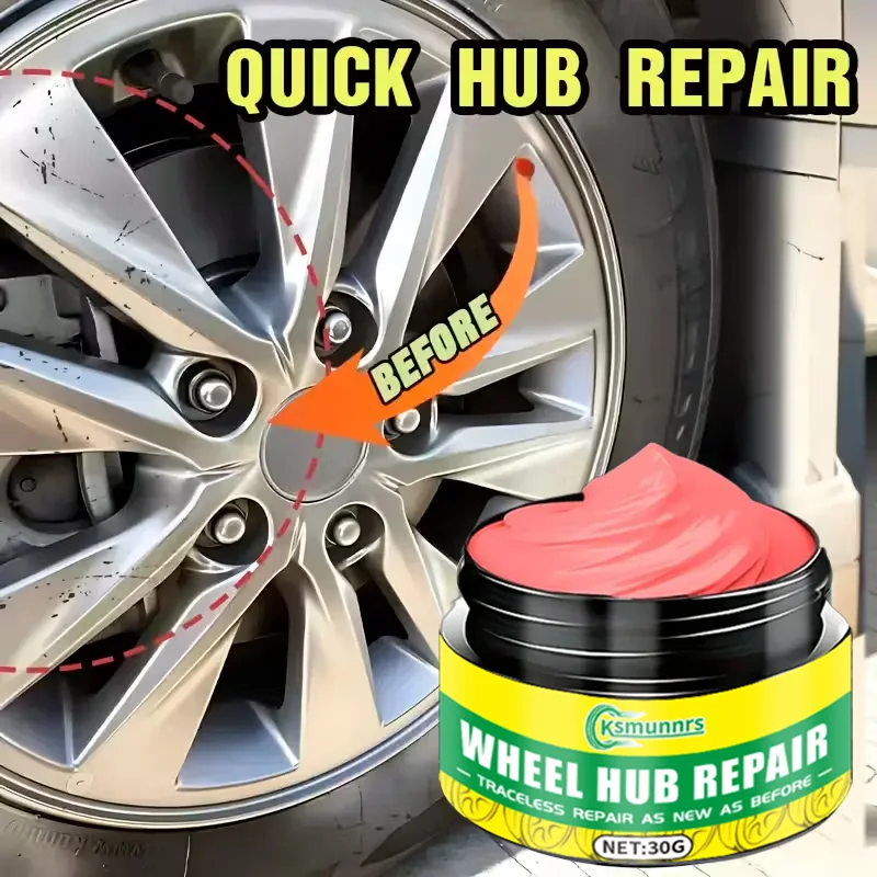 Alloy Wheel Repair Kit: Scratch Oxidation Remover & No-Disassembly Hub Refurbishment Cream
