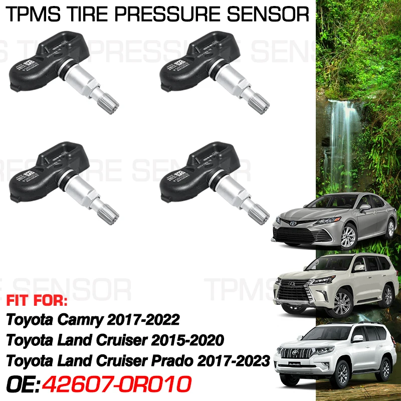 

433 МГц для Toyota Camry XV70 2017-2022 Land Cruiser 2015-2020 Land Cruiser Prado 150 2017-2023 монитор давления в шинах 42607-26010