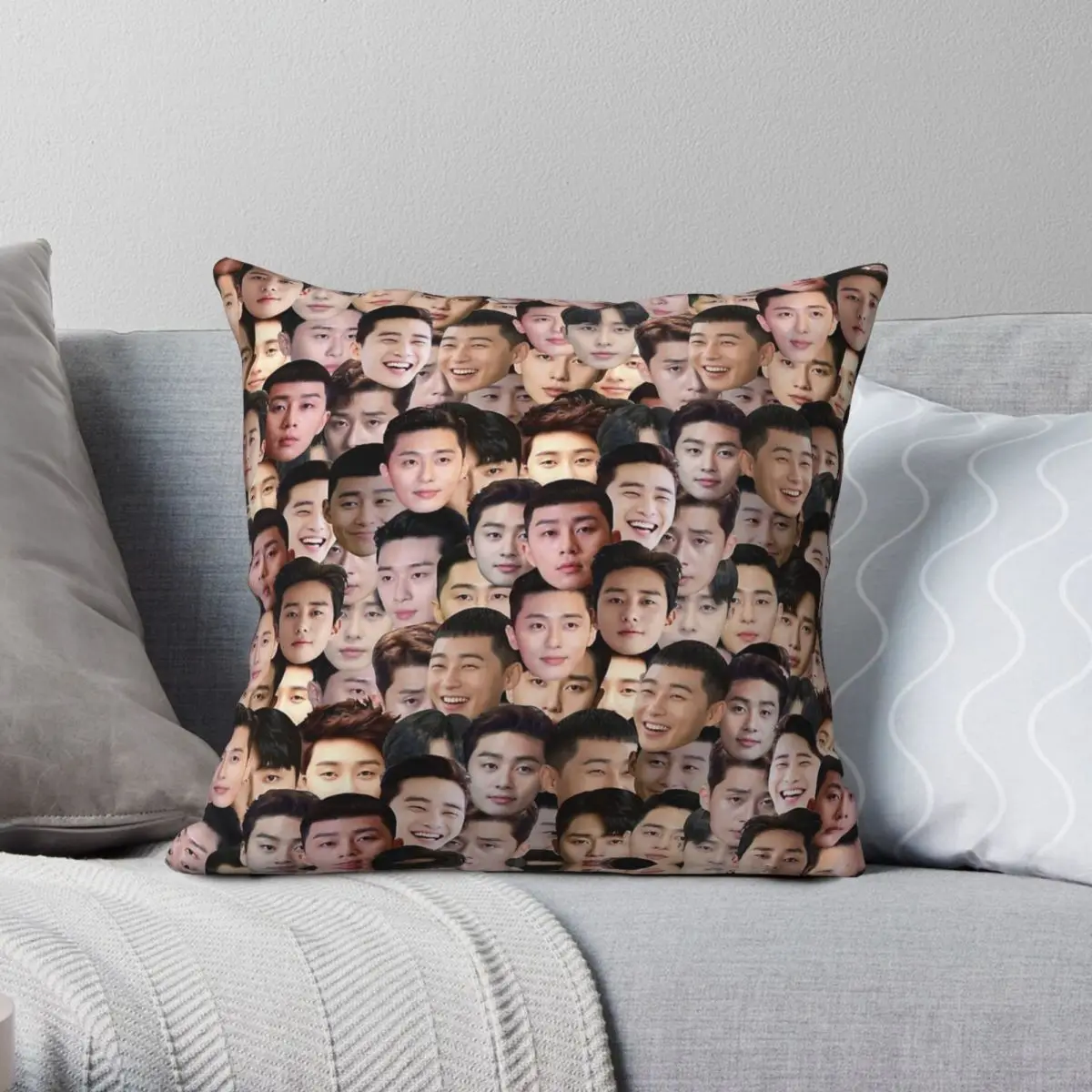 Itaewon Class Park Seo Joon Square Pillowcase Polyester Linen Velvet Pattern Zip Decor Throw Pillow Case Sofa Cushion Cover 18