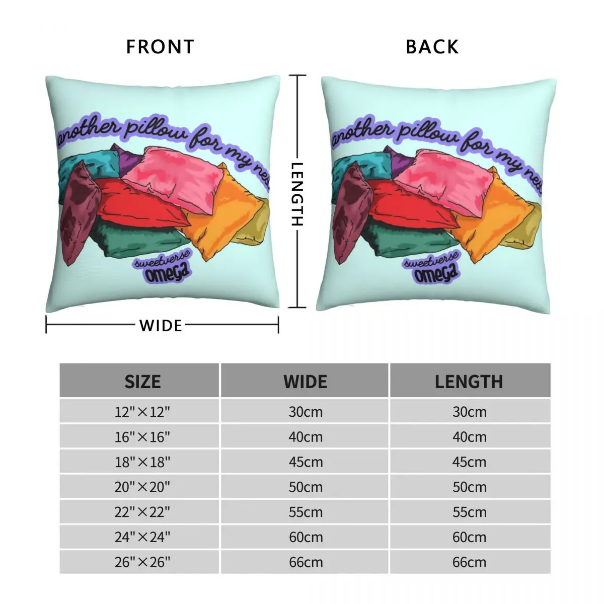 I Am One Sweet Omega Pillowcase Polyester Linen Velvet Creative Zip Decor Pillow Case Bed Cushion Cover