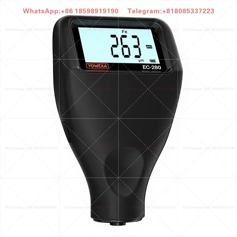 EC-280 Paint Thickness Gauge Digital Car Paint Tester Coating Depth Meter 0-2500 m 1% Accuracy Fe/NFe/Zn Auto Detect