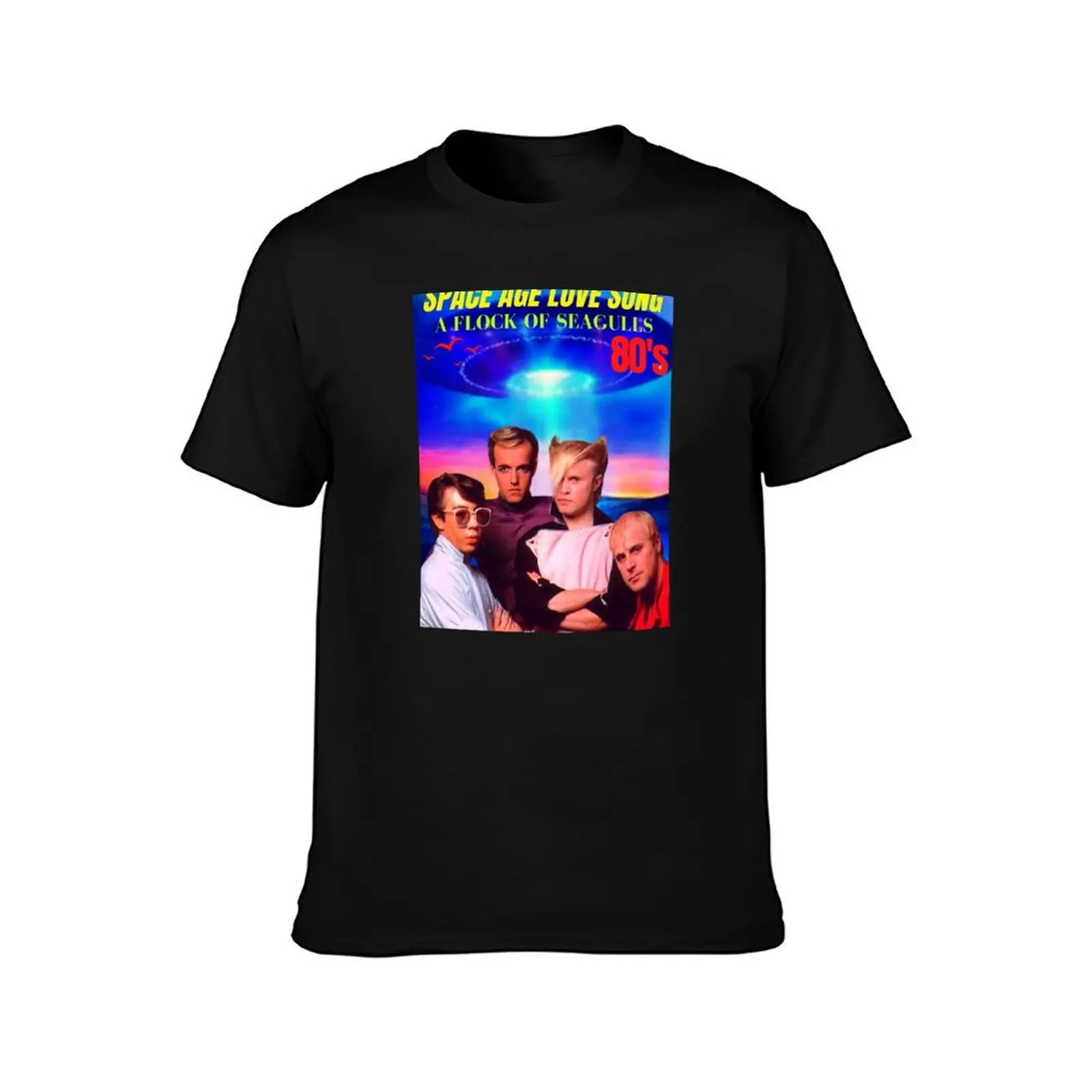SPACE AGE LOVE SONG ( A FLOCK OF SEAGULLS ) T-Shirt Relaxed Fit Casual Short Sleeve Top T-Shirt