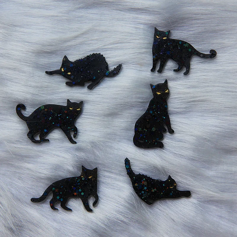 DIY Crystal Epoxy Resin Mold Proud Cat Pendant Silicone Mold