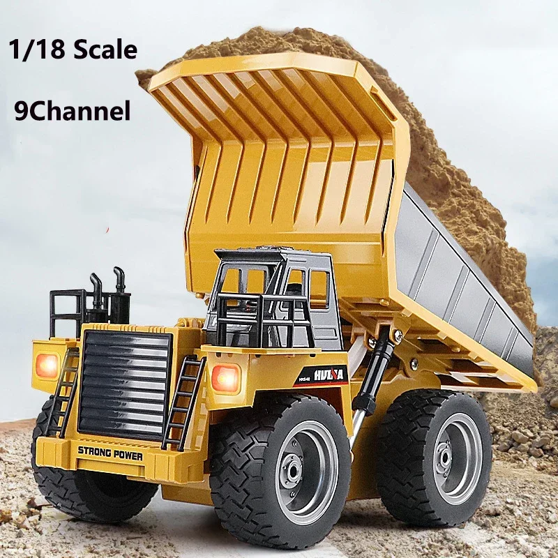

-Scale Remote Controlled Dump Car 6CH RC Car Toys Gift For Boys And Girls