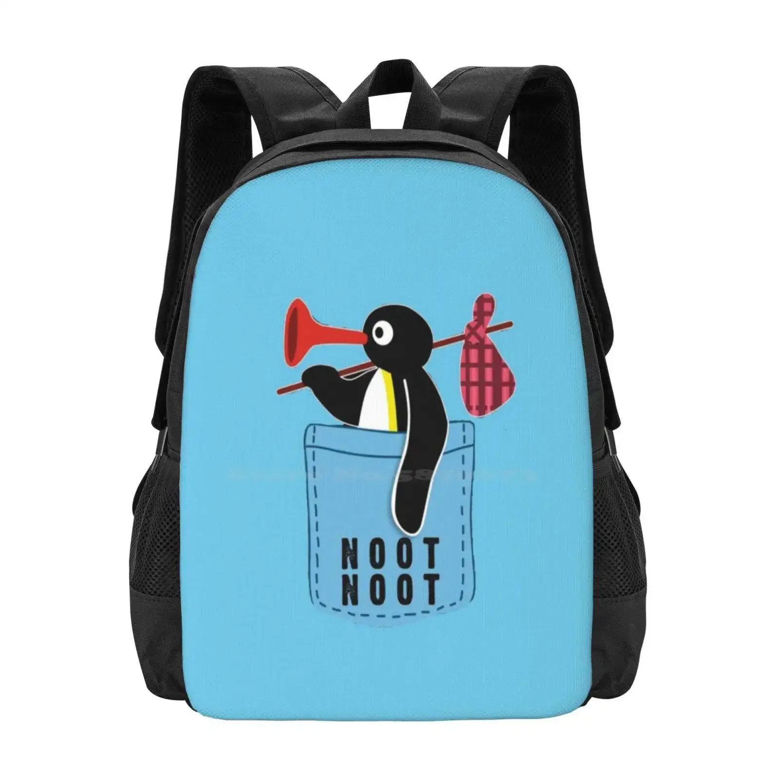 

Angry Pingu Noot Noot Pocket Official Merch Hot Sale Schoolbag Backpack Fashion Bags Angry Pingu Noot Noot Pingu In Pocket