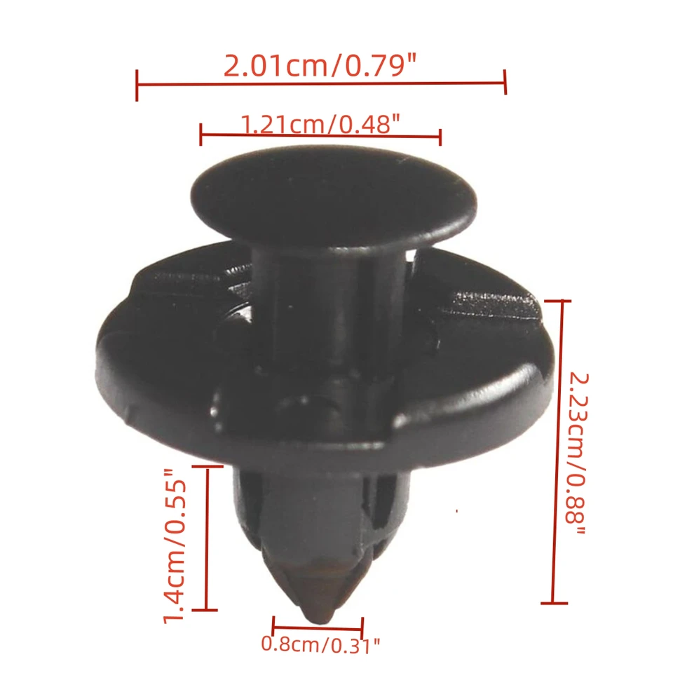 worldgolden 100pcs auto fasteners Push-Type Retainer for Nissan