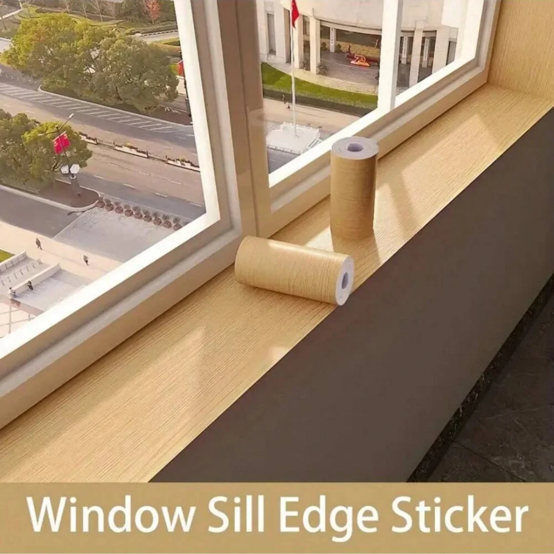 1 قطعة 5 متر x 10 سنتيمتر واقعية الخشب الحبوب إصلاح لاصق شريط لاصق الطابق الأثاث تجديد التفاف خط ملصق ديكور المنزل