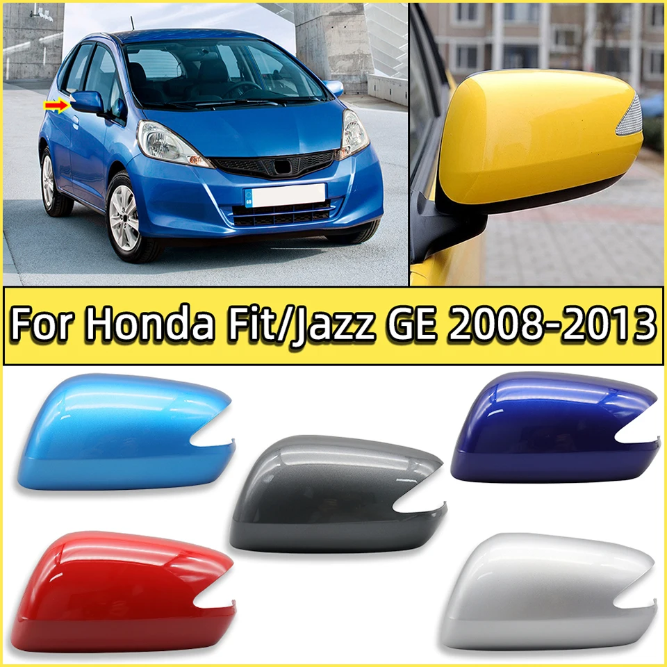 Pintado espelho retrovisor capa escudo para honda 2008-2013 ajuste jazz ge gp número da peça 76201-tf0-m01 76251-tf0-m01