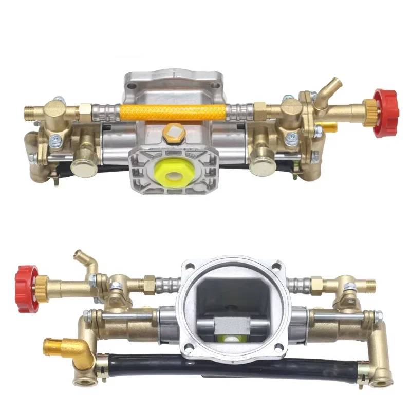 All-Copper Plunger Pump Assembly; Sprayer Plunger Pump Parts; Includes Pressure Gauge; Compatible with 1100W Motors