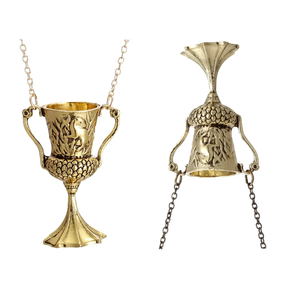 Horcruxes retro masculino sagrado graal colar acessórios de filme europeu e americano colar deus copo