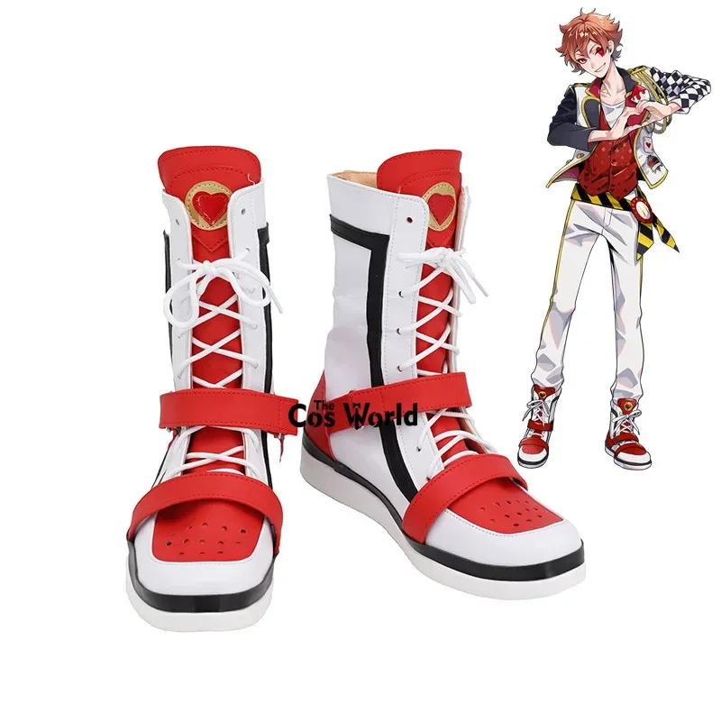 

Twisted Wonderland Ace Trappola Games Customize Cosplay Flat Shoes Boots